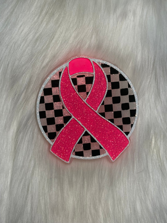 Checkered awareness ribbon