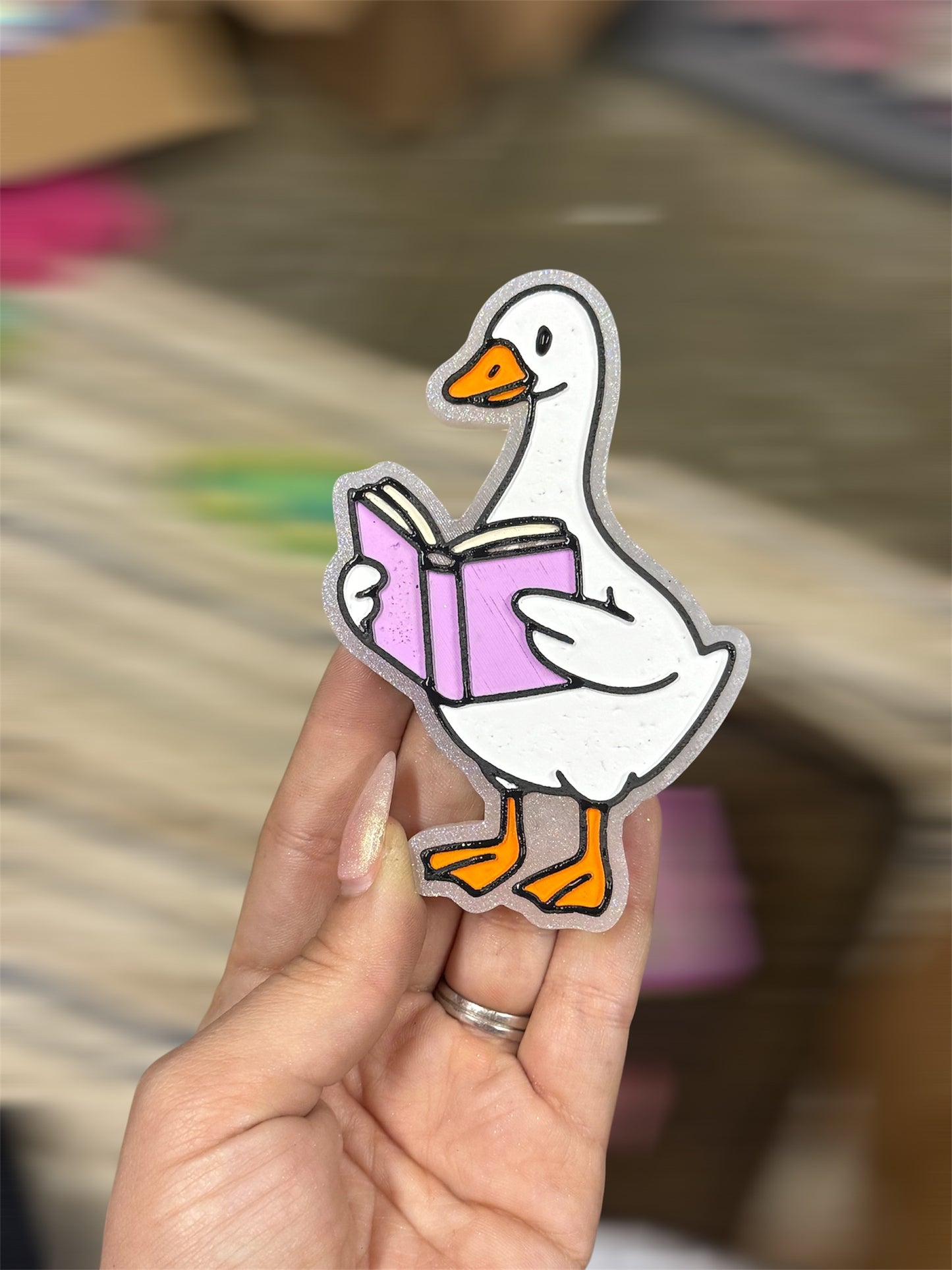 Goose with Book