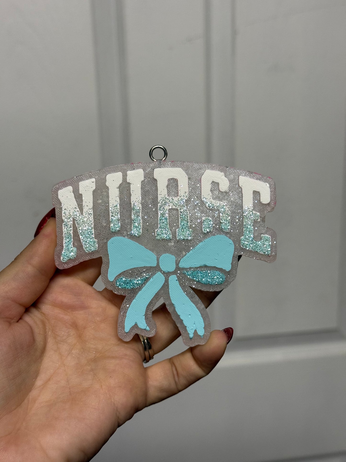 Nurse with bow