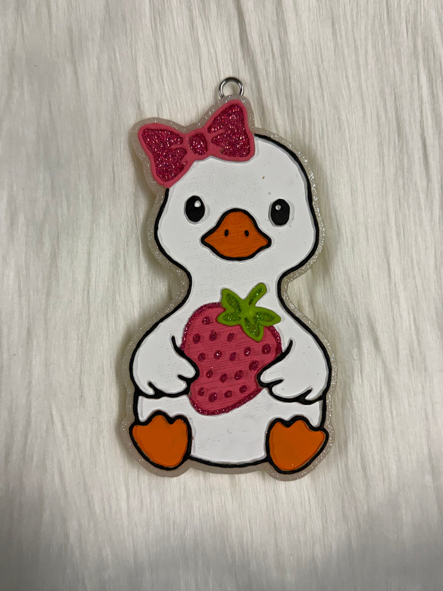 Strawberry Goose with Bow