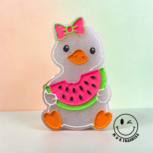 Watermelon Goose with Bow