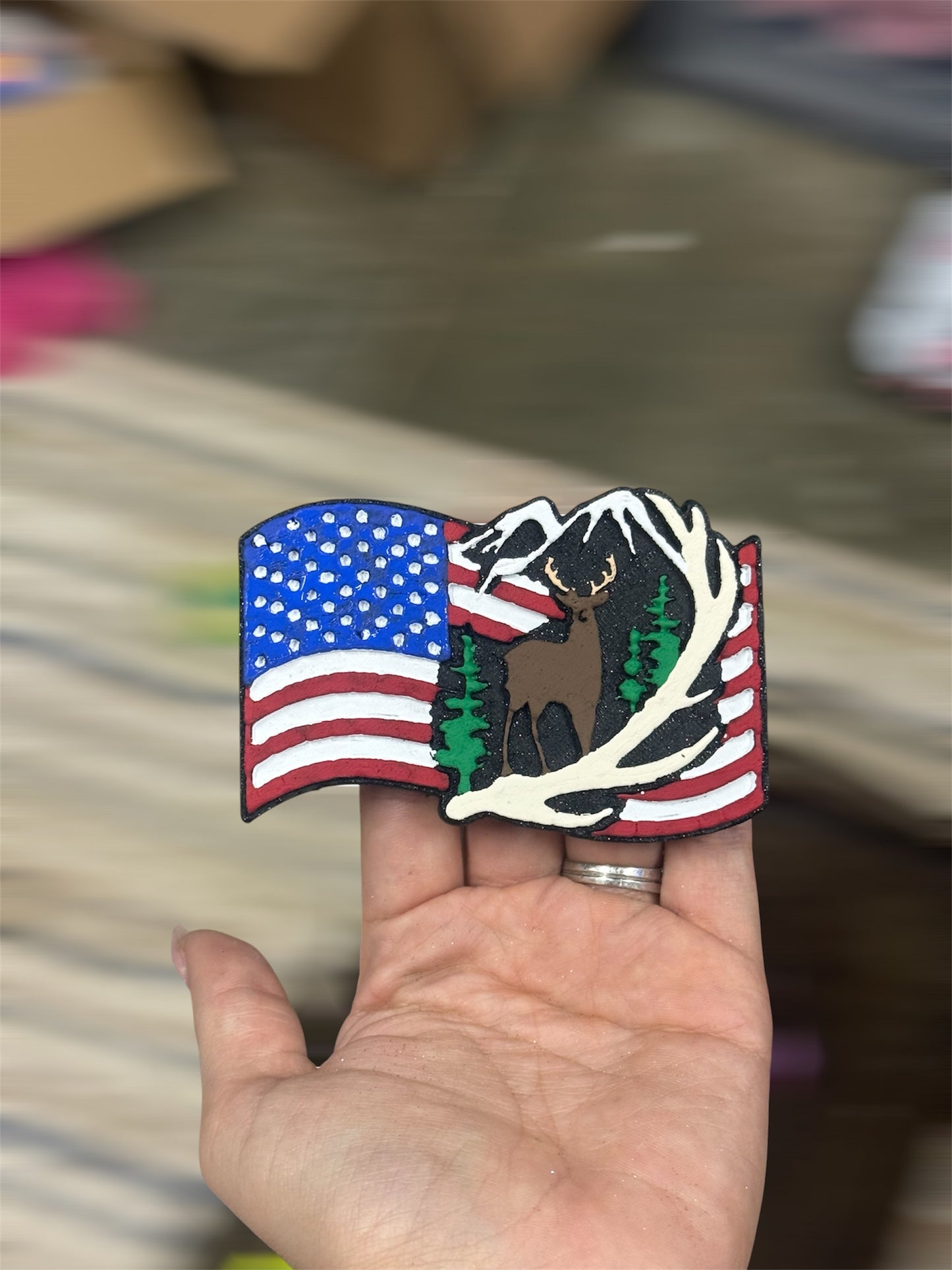 Flag / Deer / Antler