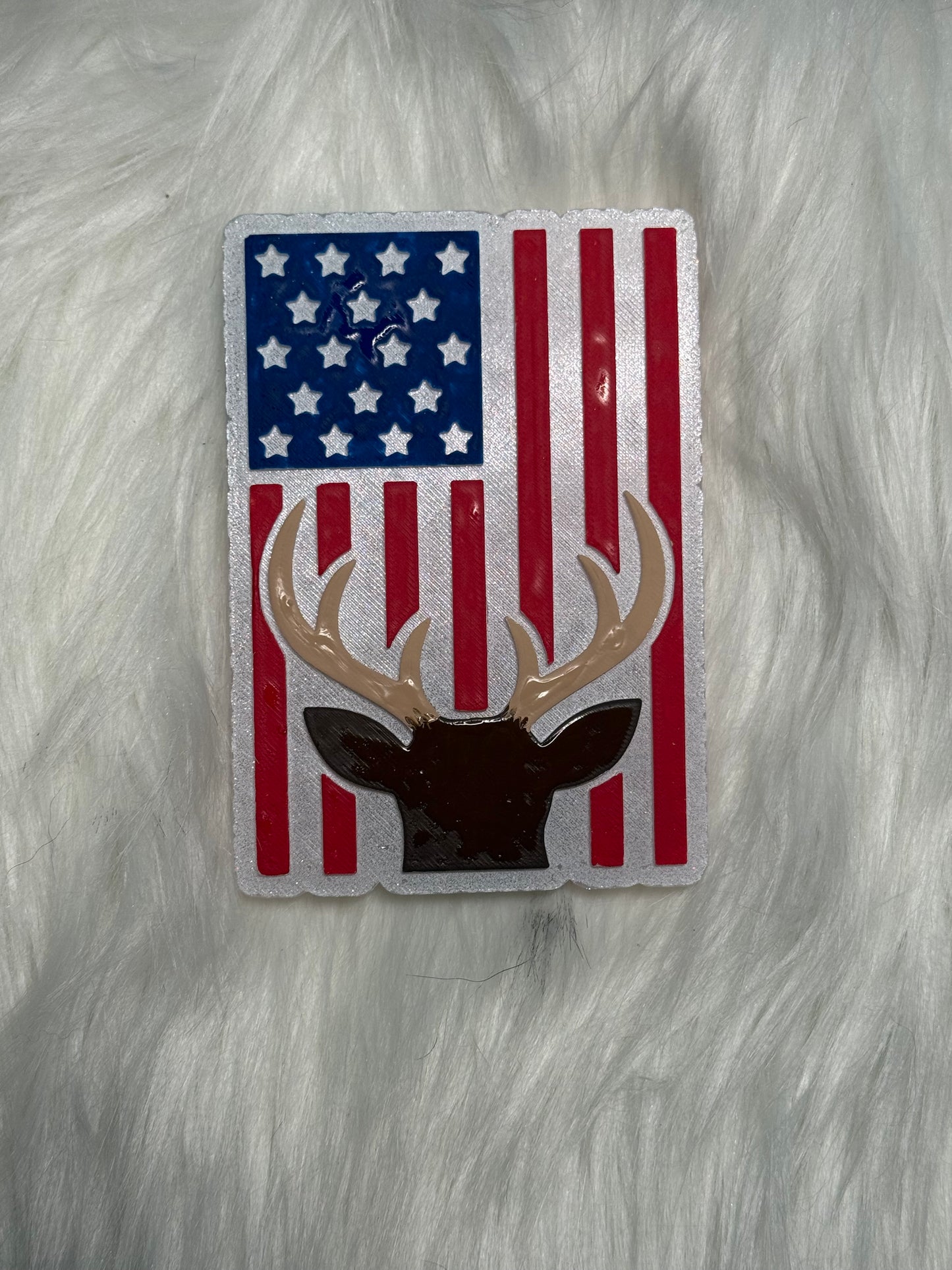 Deer with Flag