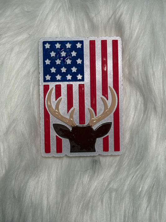 Deer with Flag